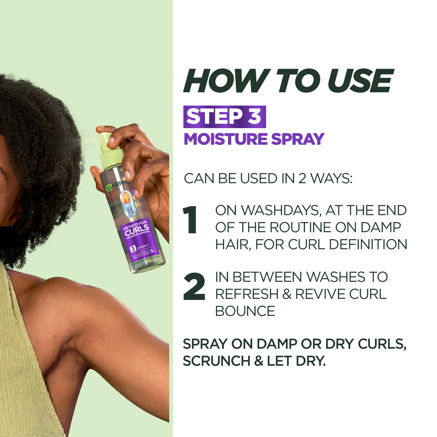 Garnier Method For Curls Hydrating Hair Spray 150ml