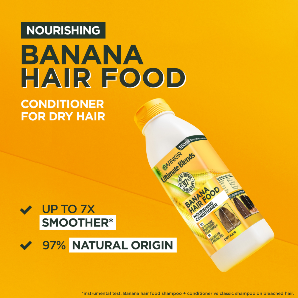 Garnier Ultimate Blends Banana Hair Food Nourishing Conditioner 350ml