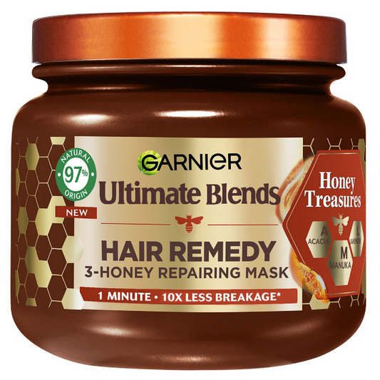 Garnier Ultimate Blends Honey Treasures Hair Remedy 3-Honey Repairing Hair Mask 340ml