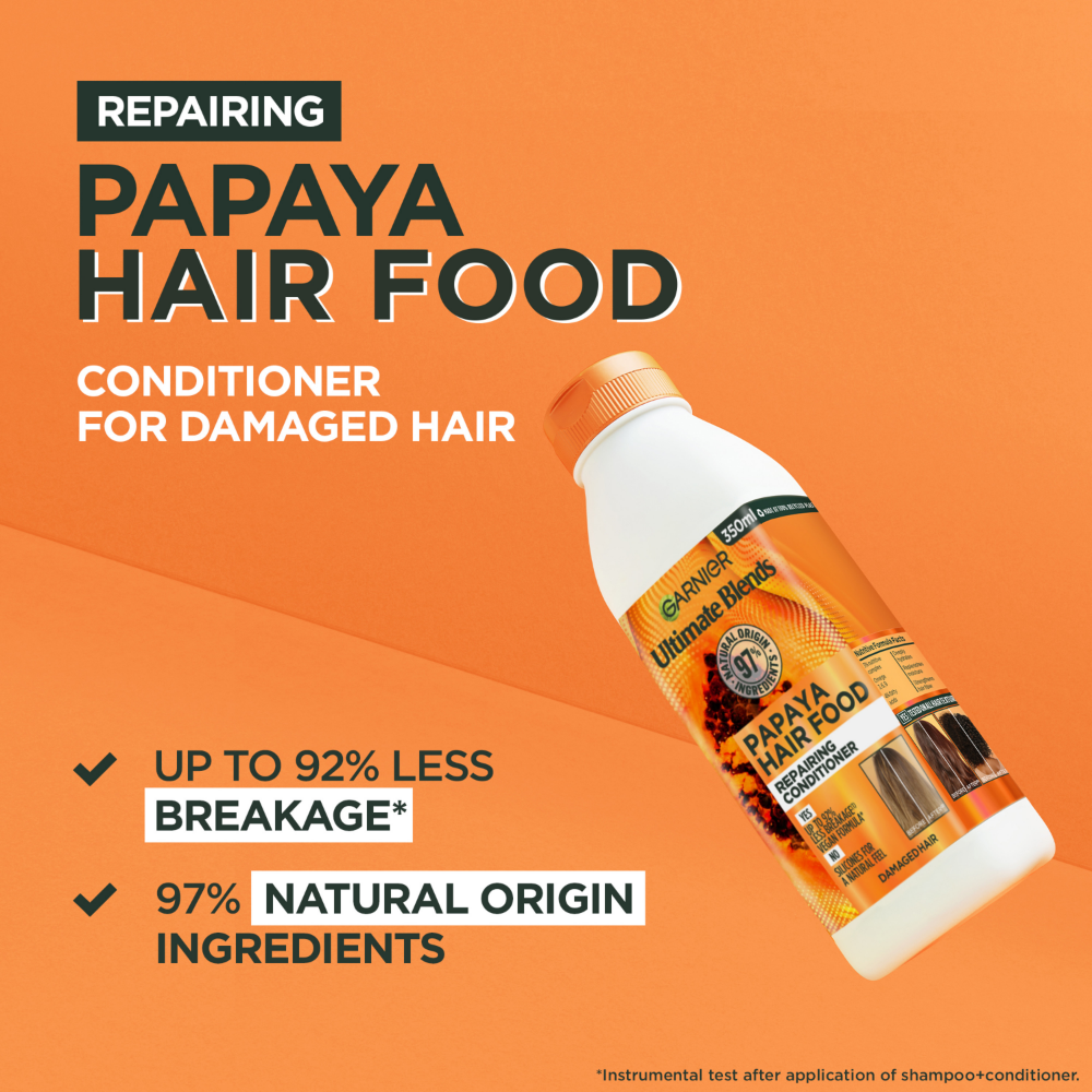 Garnier Ultimate Blends Papaya Hair Food Repairing Conditioner 350ml