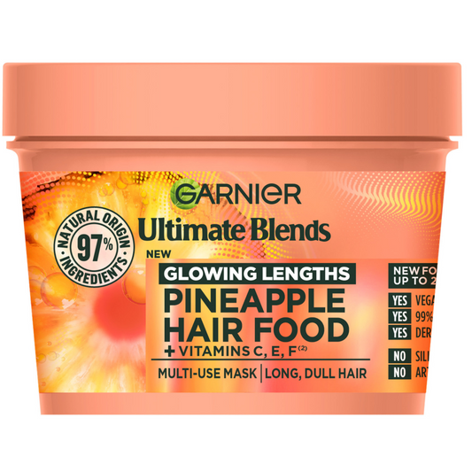 Garnier Ultimate Blends Pineapple Hair Food Glowing Lengths Multi-Use Hair Mask 400ml