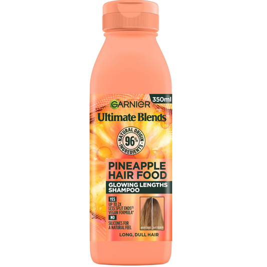 Garnier Ultimate Blends Pineapple Hair Food Glowing Lengths Shampoo 350ml