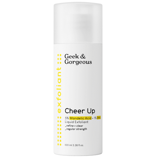 Geek & Gorgeous Cheer Up 6% Mandelic Acid + Salicylic Acid Liquid Exfoliant 100ml