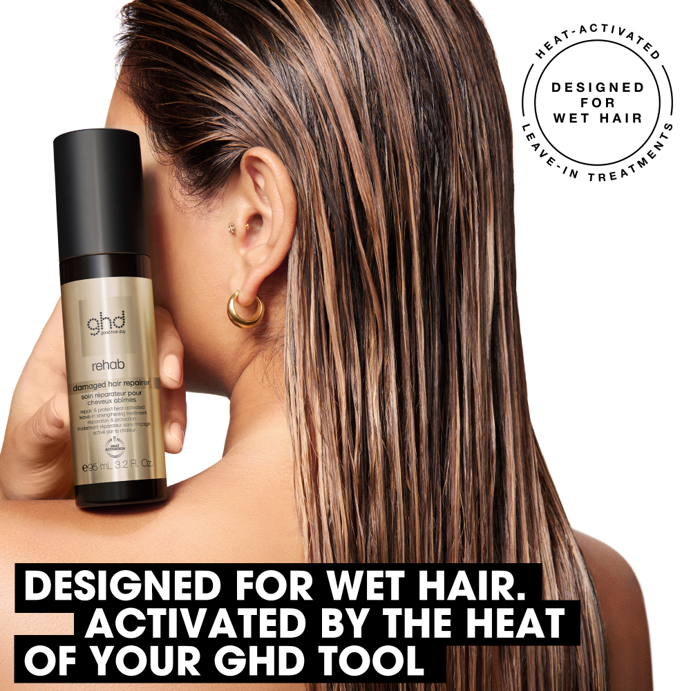 ghd Rehab Damaged Hair Repairer Leave-In Strengthening Treatment 95ml