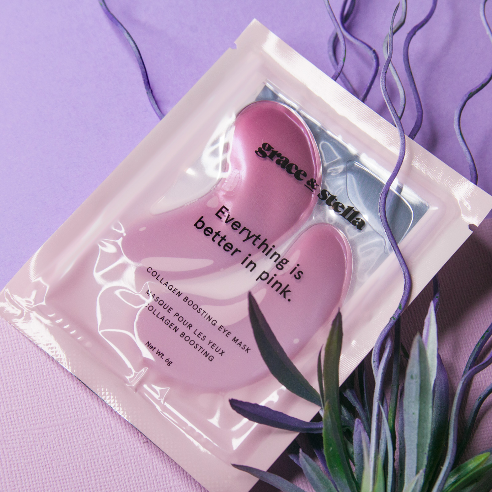 Grace & Stella Moisturising Pink Under Eye Masks Pack of 24