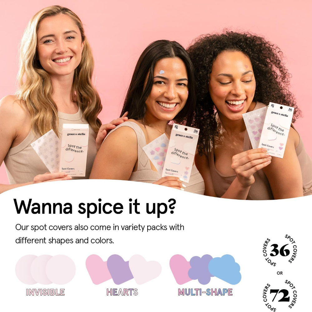 Grace & Stella Hydrocolloid Pimple Patches Multishape x72