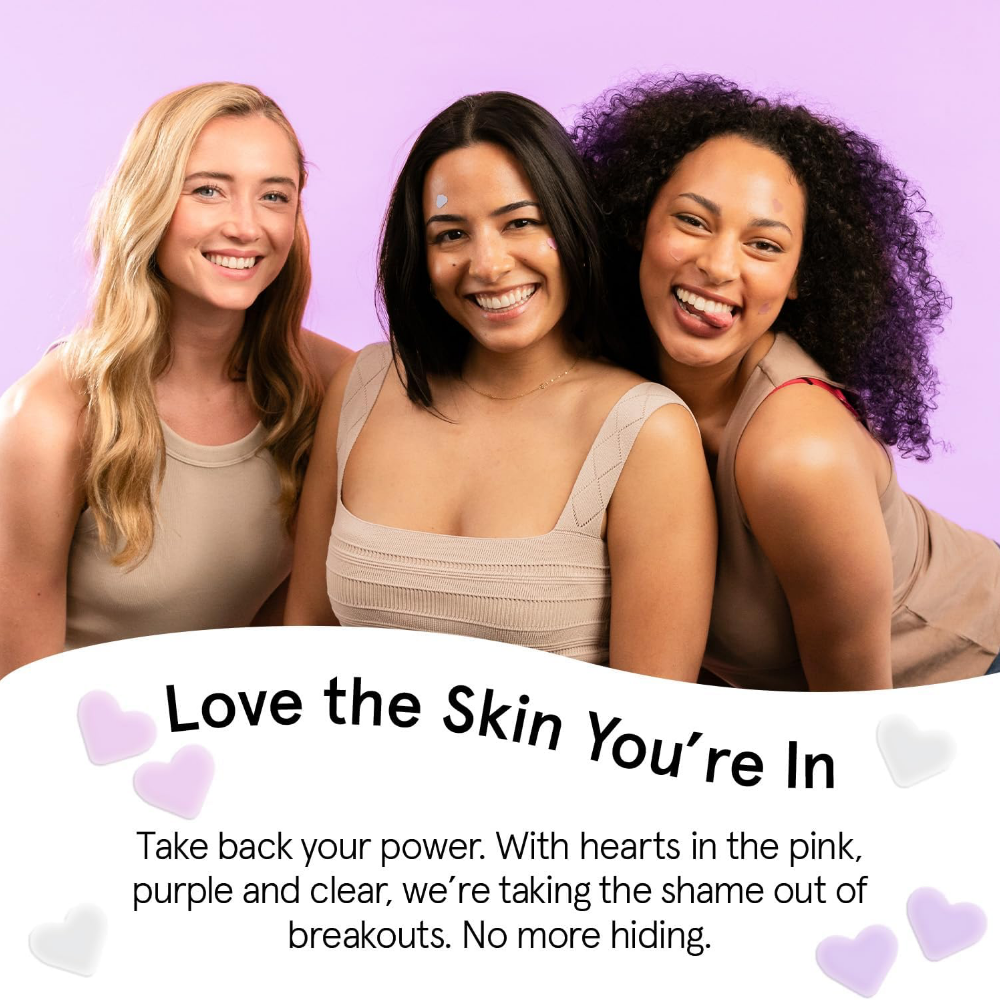 Grace & Stella Hydrocolloid Pimple Patches Heart x72