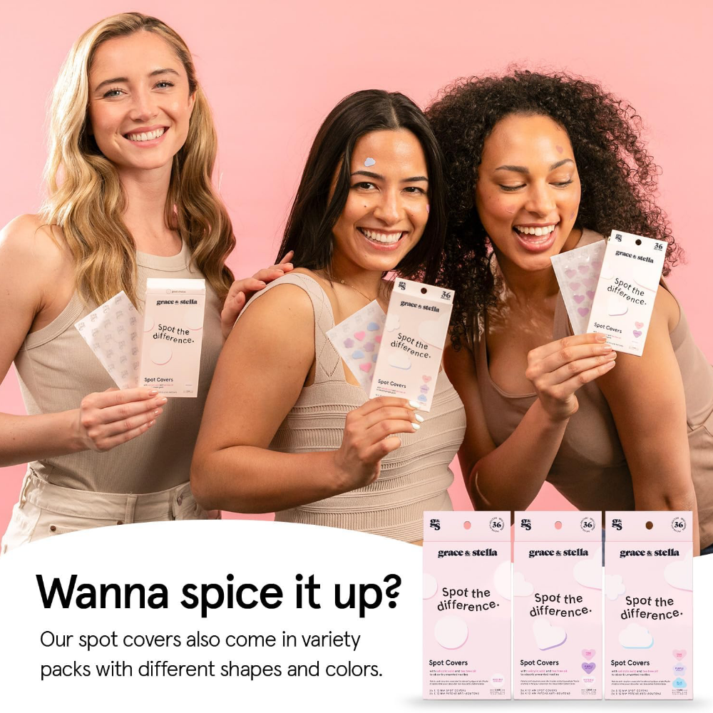 Grace & Stella Hydrocolloid Pimple Patches Heart x72