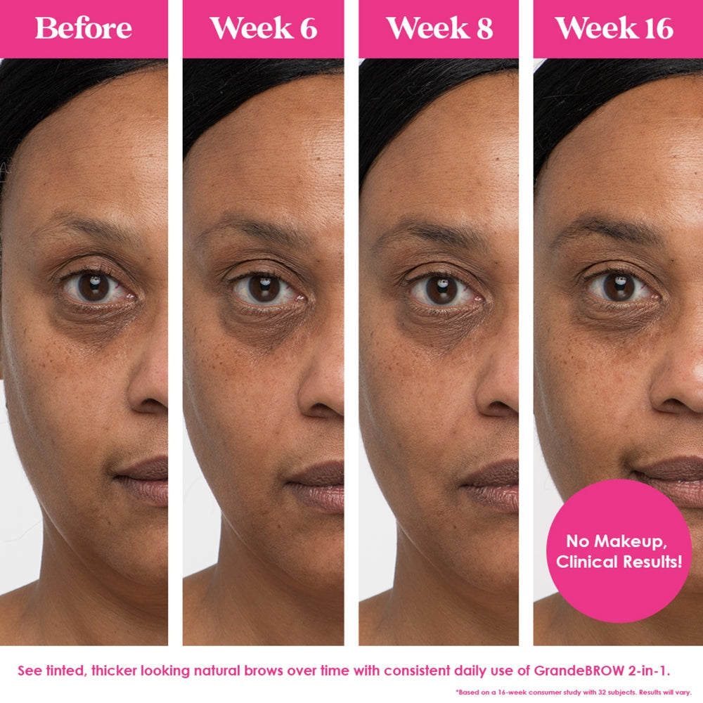 Grande Cosmetics GrandeBROW 2-in-1 Tinted Brow Gel + Enhancing Serum 3.5ml