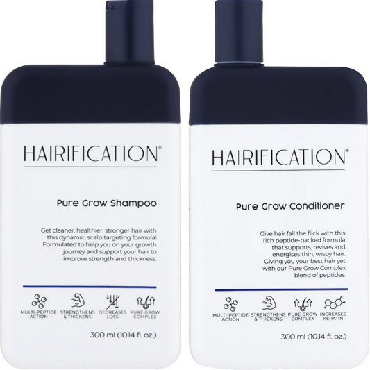 Hairification Pure Grow Shampoo & Conditioner Twin 2 x 300ml