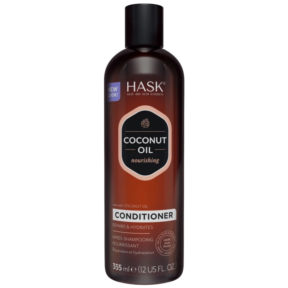 Hask Monoi Coconut Oil Nourishing Shampoo & Conditioner Twin 2 x 355ml