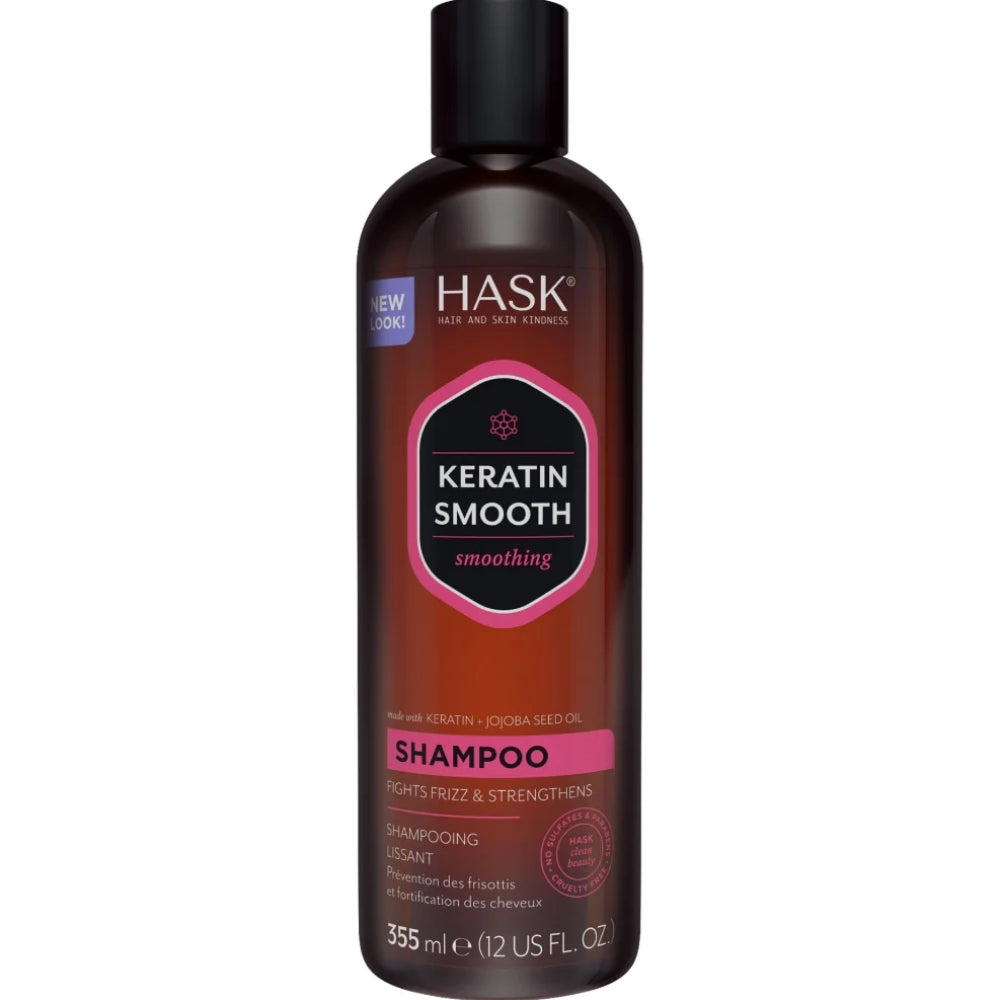 Hask Keratin Smooth Protein Smoothing Shampoo & Conditioner Twin 2 x 355ml