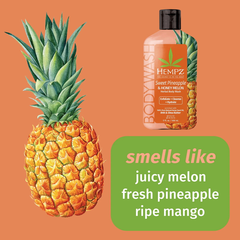 Hempz Sweet Pineapple & Melon Herbal Body Wash 500ml