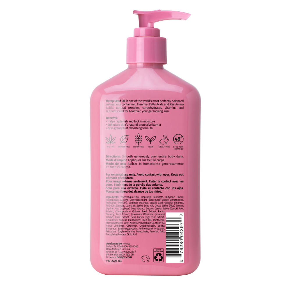 Hempz Sweet Jasmine & Rose Herbal Body Moisturiser 500ml