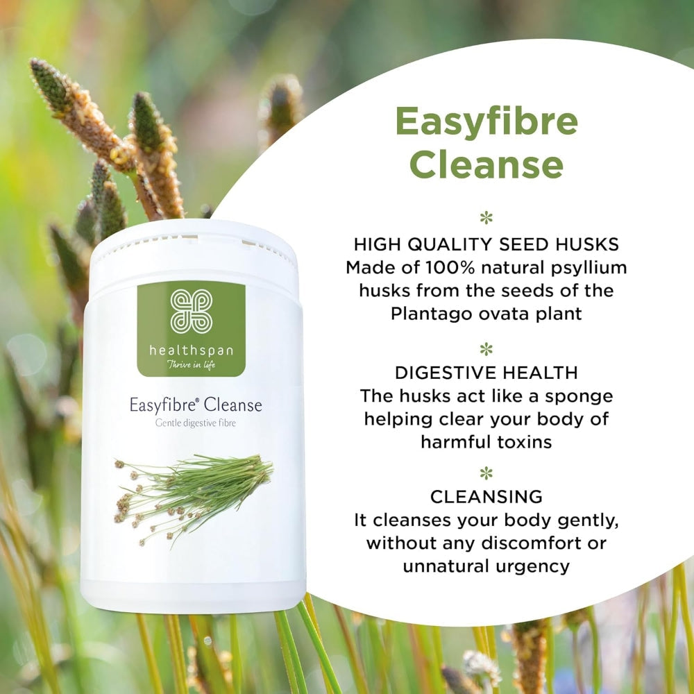 Healthspan Easyfibre Cleanse Gentle Digestive Fibre Supplement 300g