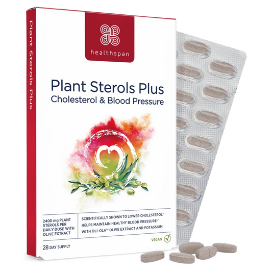 Healthspan Plant Sterols Plus 800mg Plant Sterols for Cholesterol & Blood Pressure 28 Day Supply