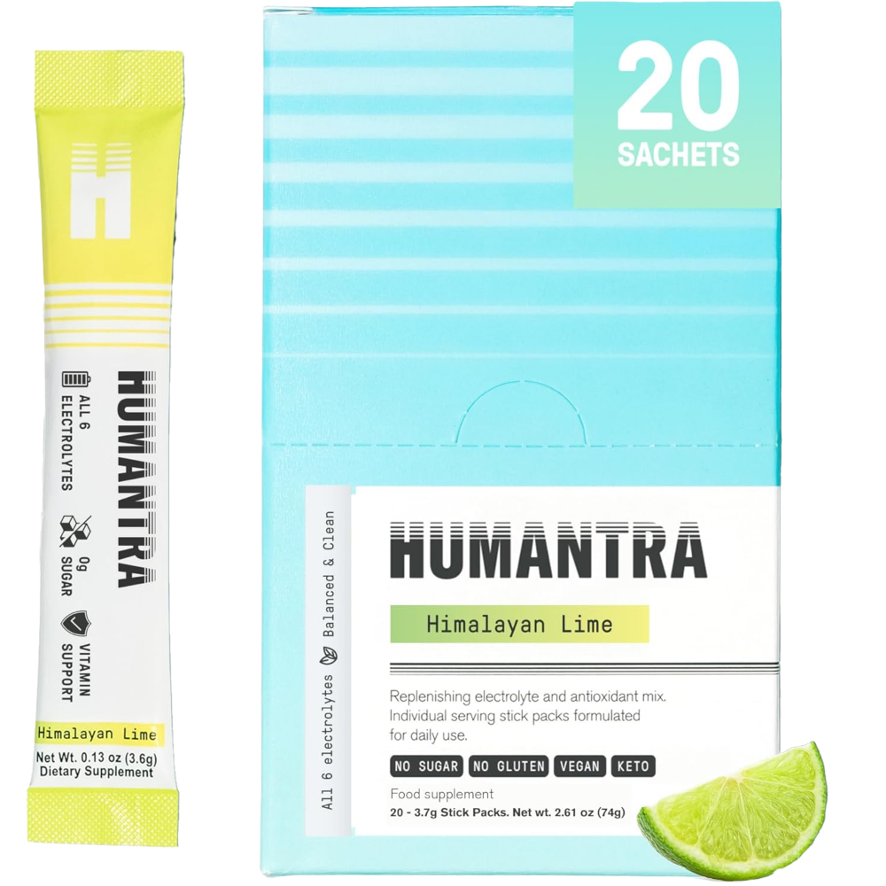 Humantra Himalayan Lime Electrolyte Powder Hydrating Supplement x20