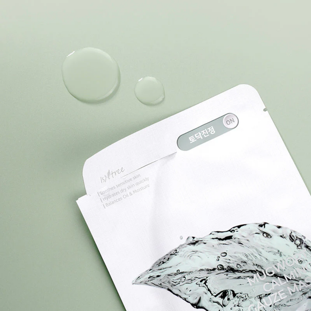 Isntree Mugwort Calming Gauze Sheet Mask 23g