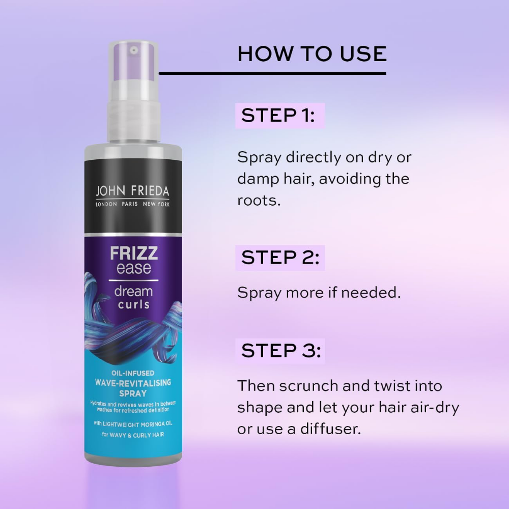 John Frieda Frizz Ease Dream Curls Oil Infused Wave-Revitalising Spray 150ml
