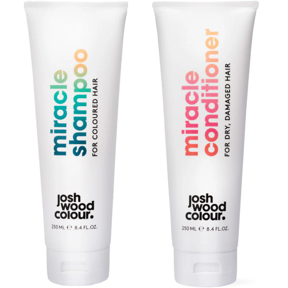 Josh Wood Colour Miracle Shampoo & Miracle Conditioner for Dry & Damaged Hair 2 x 250ml