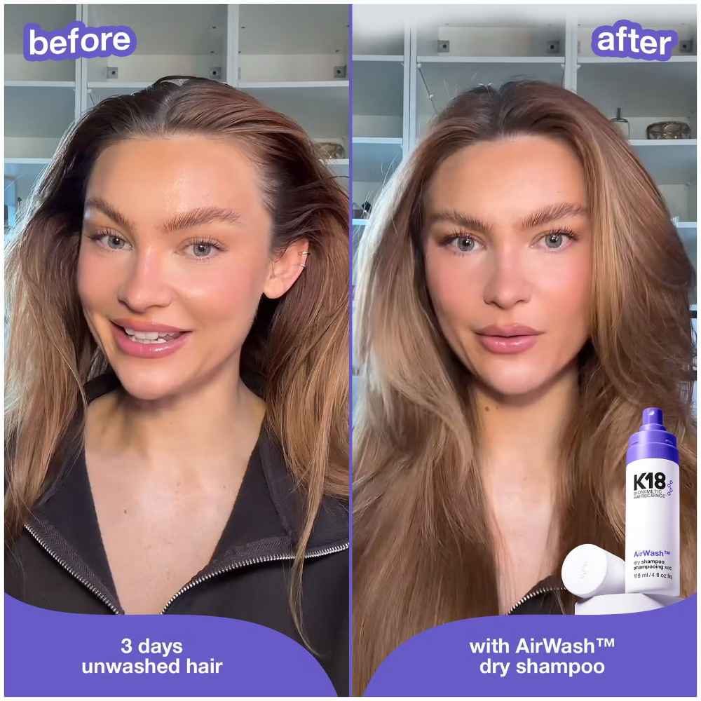 K18 Biomimetic Hairscience AirWash Dry Shampoo 118ml