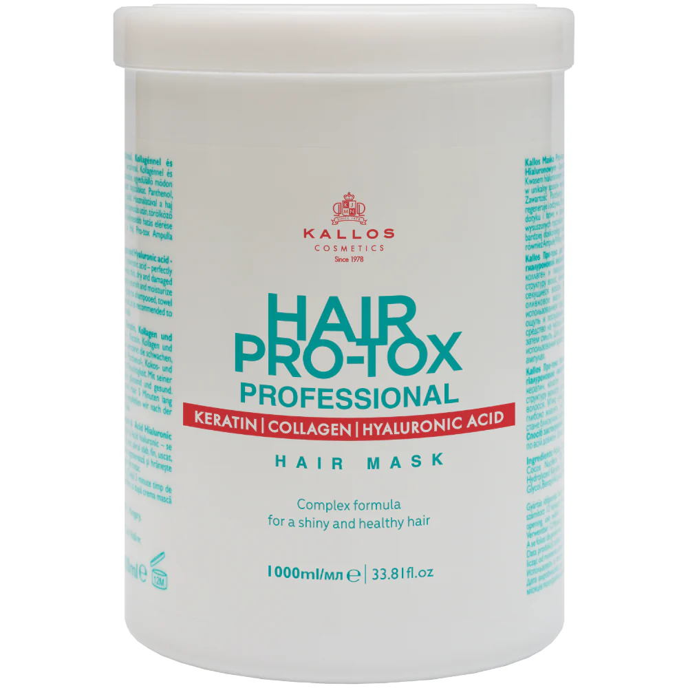Kallos Cosmetics Hair Pro-Tox Professional Shampoo & Hair Mask Twin 2 x 1000ml