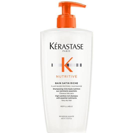 Kérastase Nutritive Bain Satin Riche High Nutrition Rich Shampoo Refillable Bottle 500ml