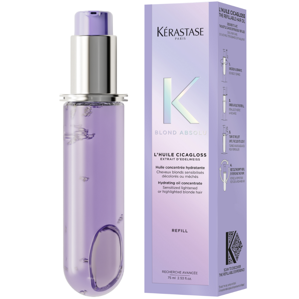 Kérastase Blond Absolu L'Huile Cicagloss Hydrating Hair Oil Refill Capsule 75ml