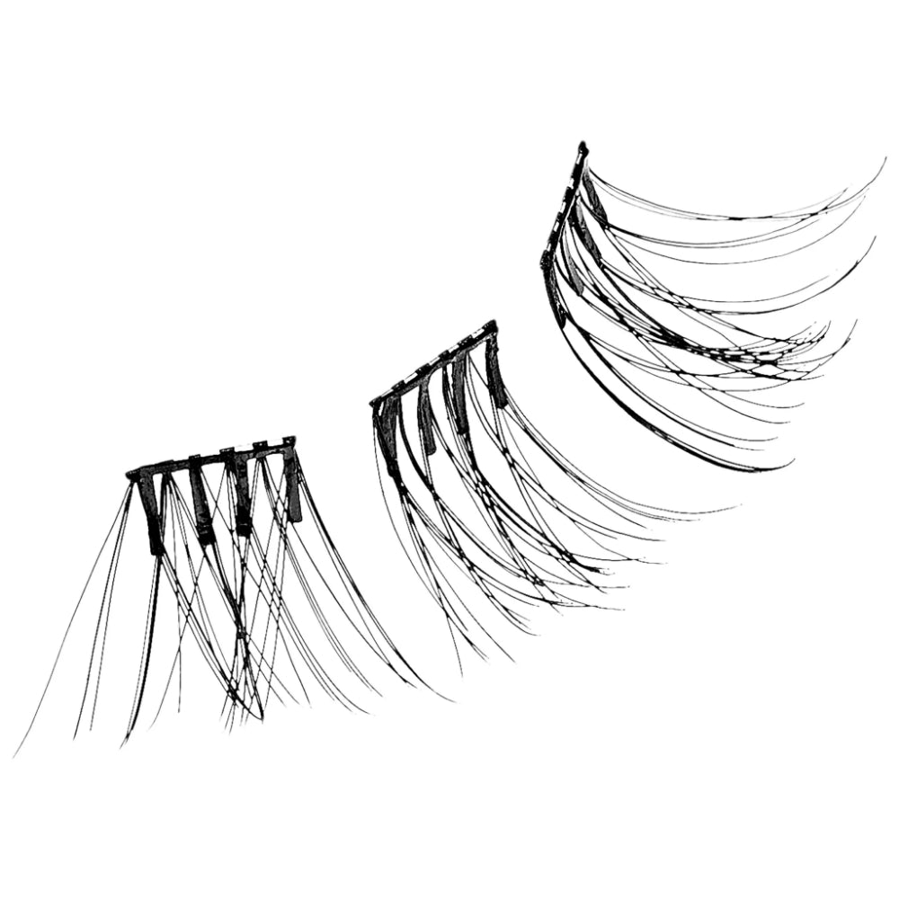 Kiss imPress Press-On Falsies Individual Lashes Black Classy 12 Clusters