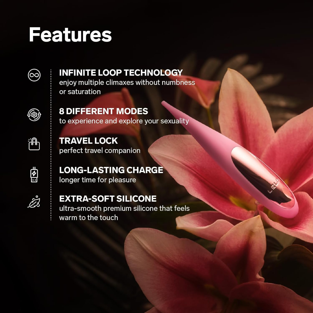 LELO Dot Travel Clitoral Pinpoint Vibrator Pink