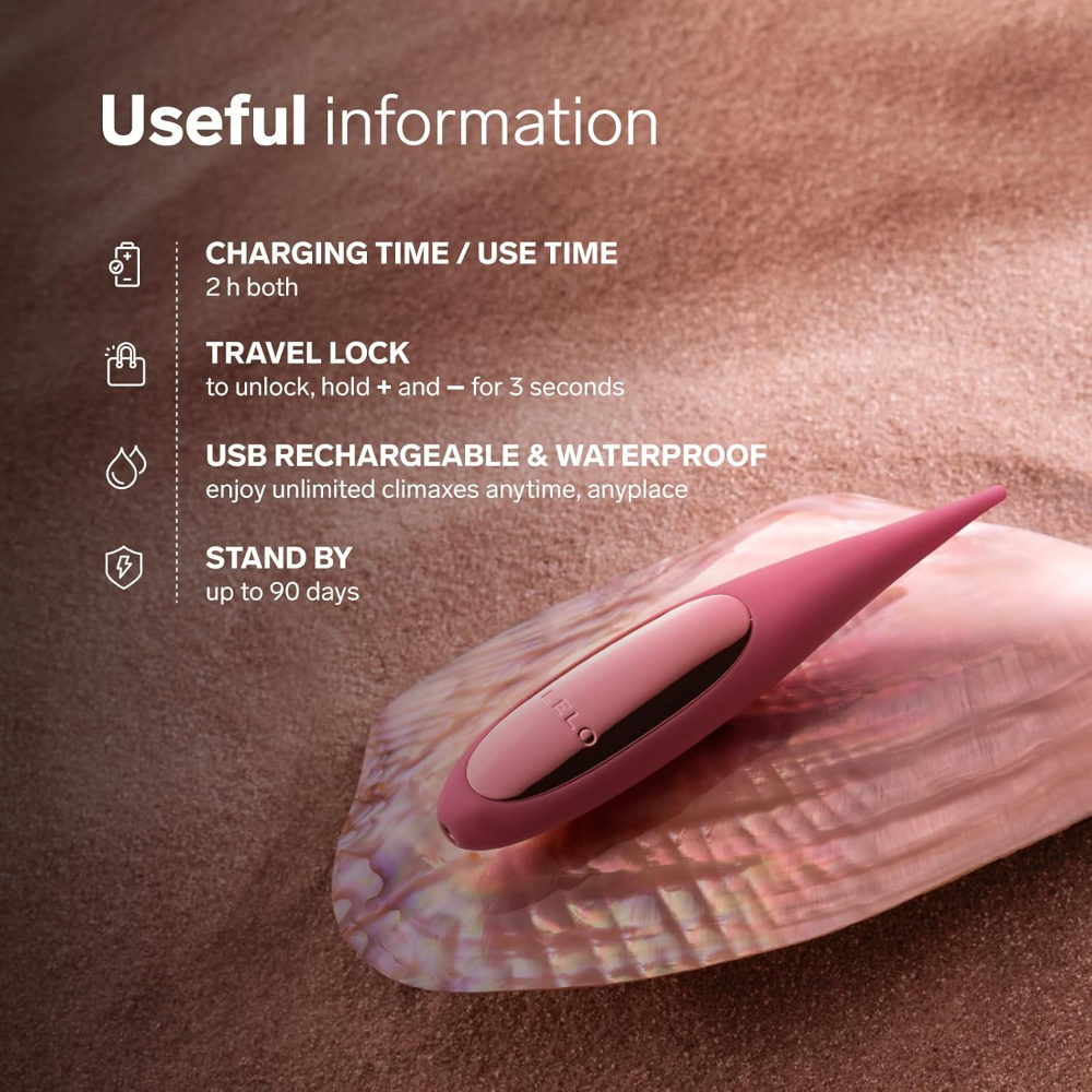 LELO Dot Travel Clitoral Pinpoint Vibrator Pink