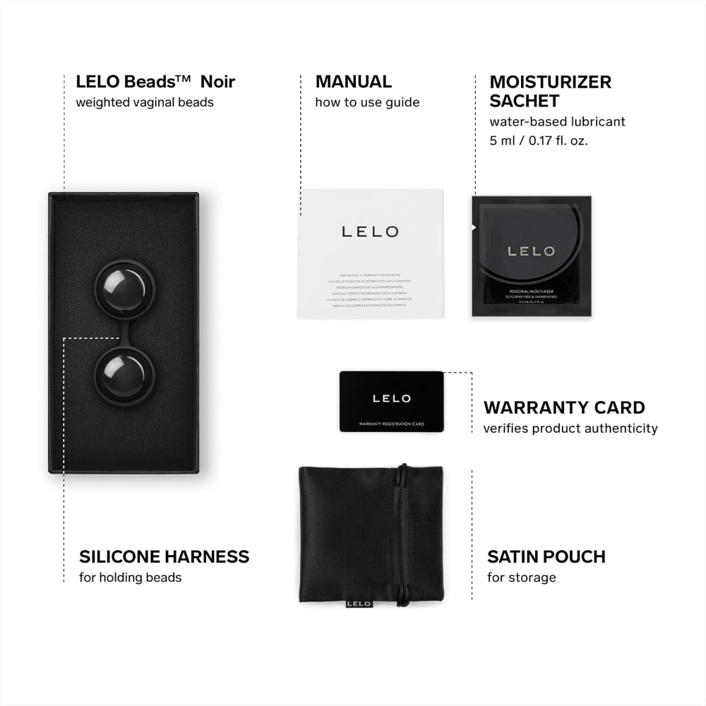 LELO Weighted Vaginal Beads Noir