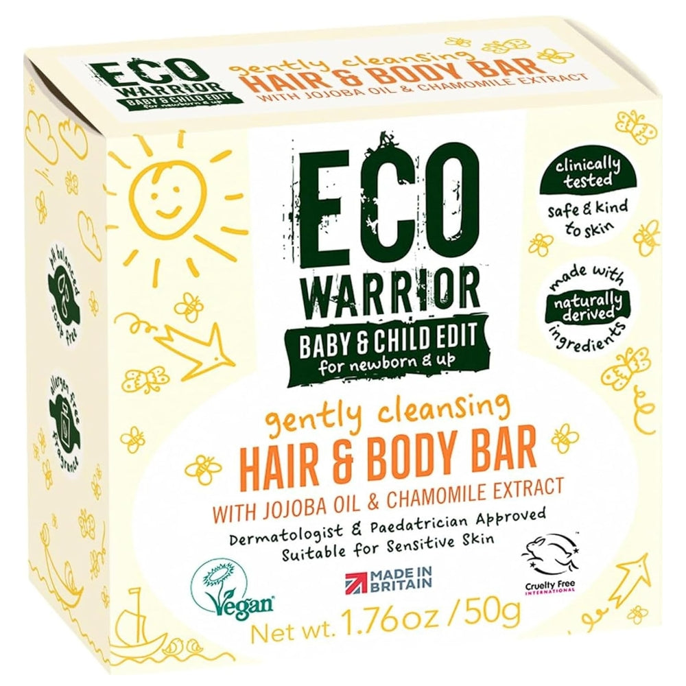 Eco Warrior Baby & Child Gently Cleansing Hair & Body Bar 50g