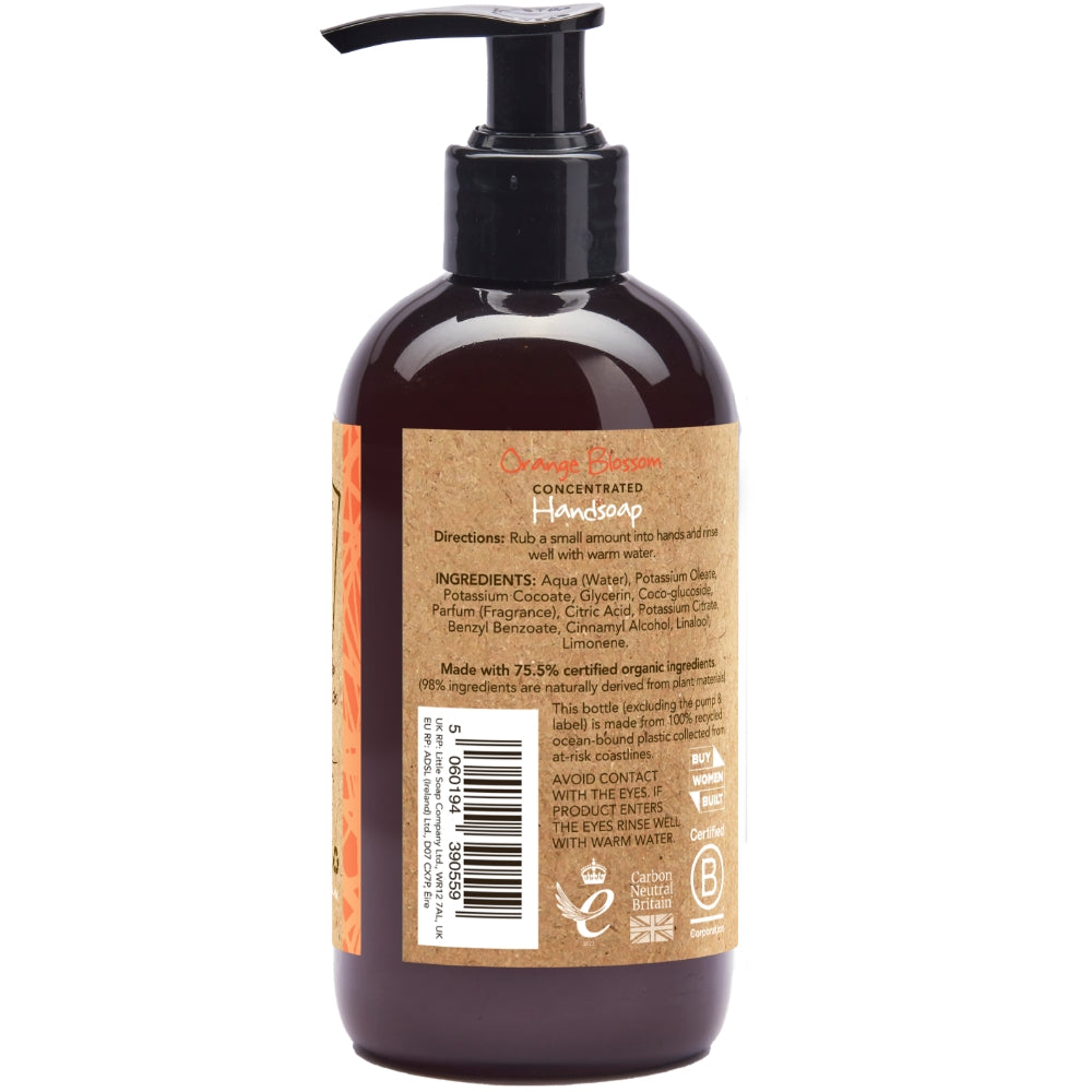 Little Soap Company Organic Concentrated Hand Soap Orange Blossom 250ml