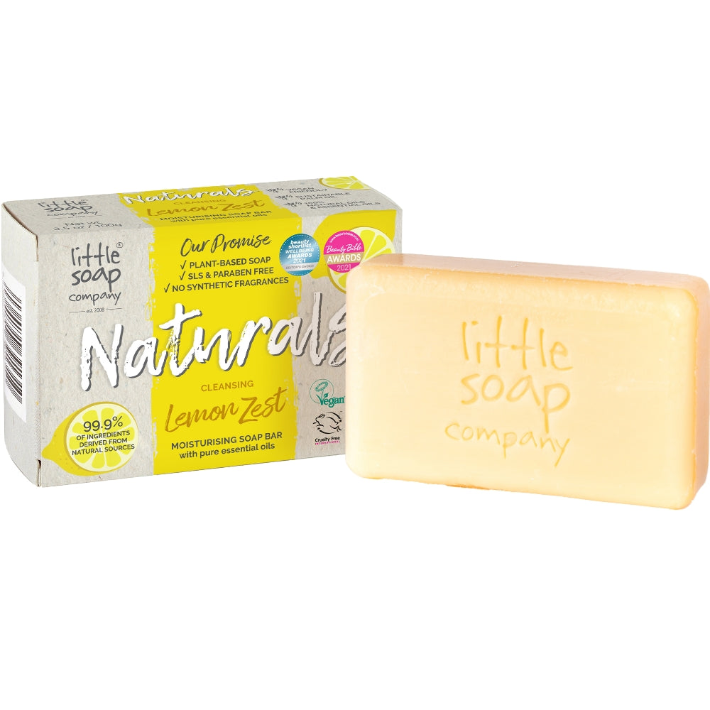 Little Soap Company Naturals Moisturising Soap Bar Lemon Zest 100g