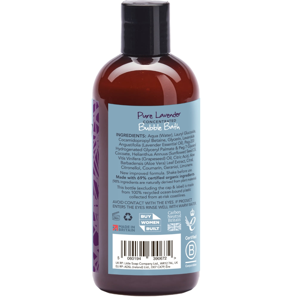 Little Soap Company Organic Concentrated Bubble Bath Pure Lavender 250ml