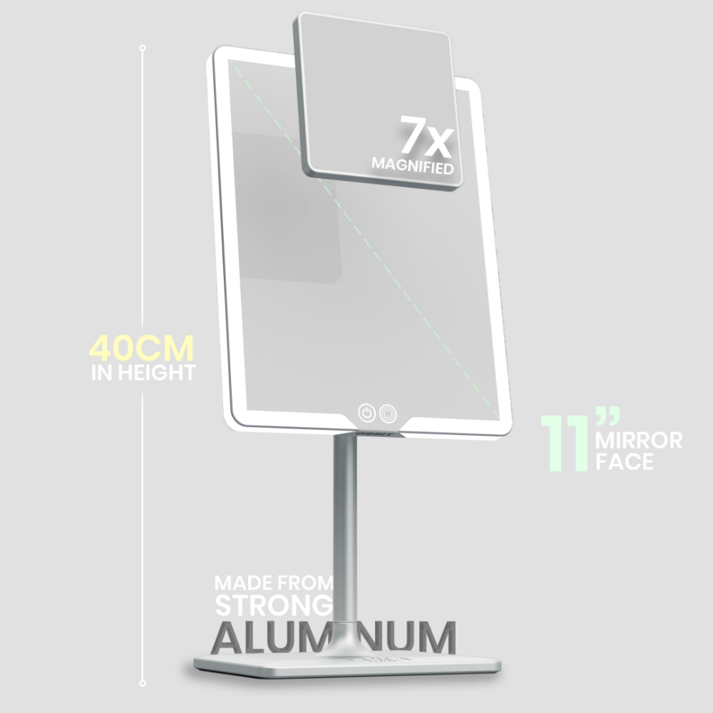 Luna London Orbit Mirror Chalk Grey