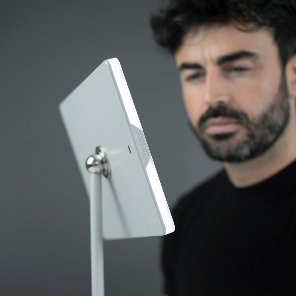 Luna London Orbit Mirror Chalk Grey