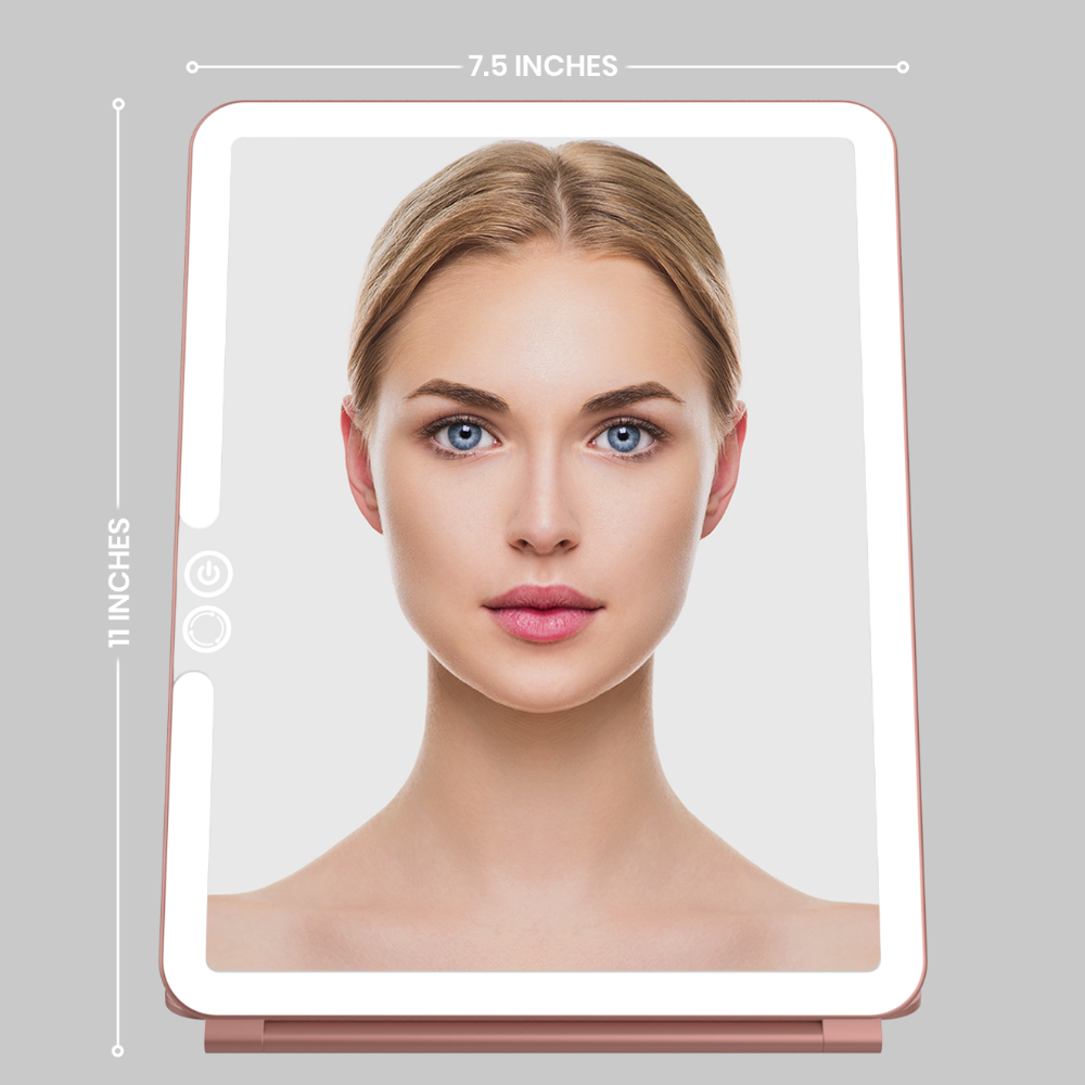 Luna London Eclipse Travel Mirror Rose Gold