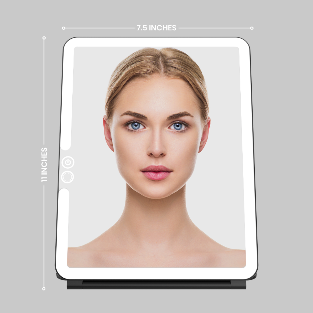 Luna London Eclipse Travel Mirror Matte Black