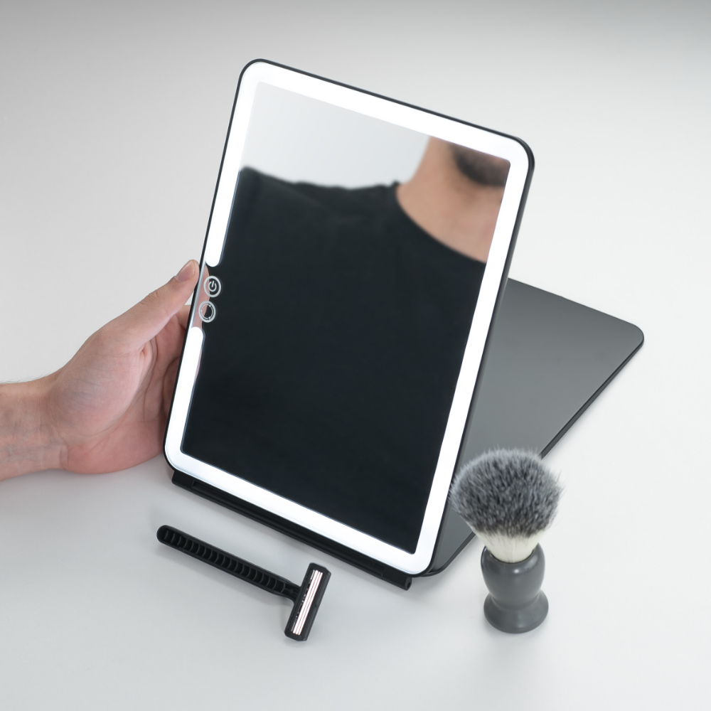 Luna London Eclipse Travel Mirror Matte Black