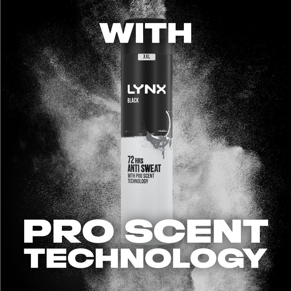 Lynx XXL Black 72h Frozen Pear & Cedarwood Anti-Perspirant Deodorant Spray 250ml