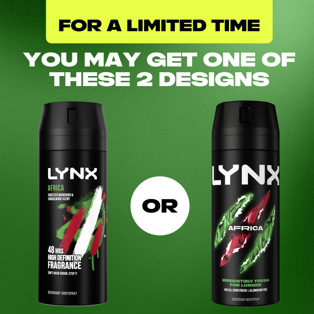 Lynx Africa 48h Deodorant Body Spray 150ml