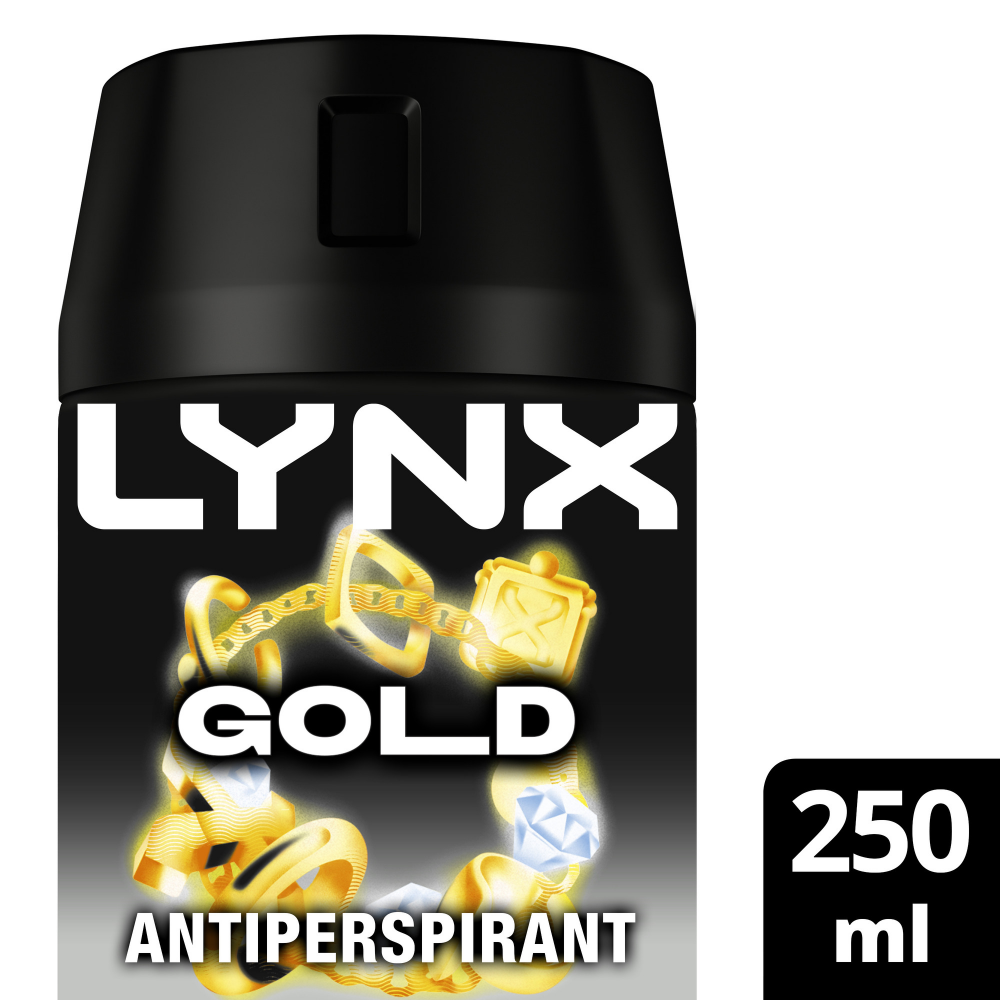 Lynx XXL Gold 72h Oudwood & Fresh Vanilla Anti-Perspirant Deodorant Body Spray 250ml