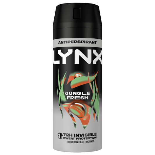 Lynx Jungle Fresh 72h Palm Leaves & Amber Anti-Perspirant Deodorant Spray 250ml
