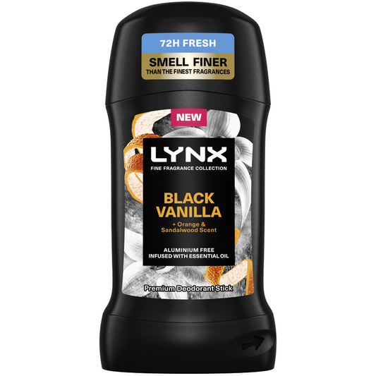 Lynx Fine Fragrance 72h Black Vanilla Orange & Sandalwood Premium Anti-Perspirant Deodorant Stick 50ml