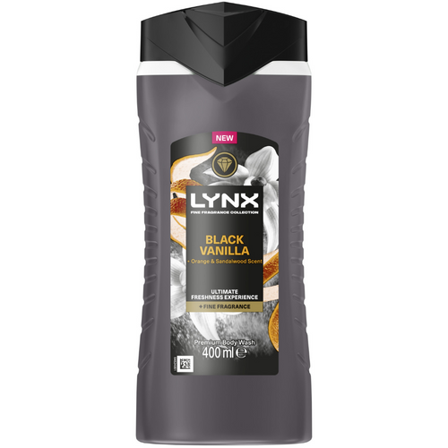 Lynx Black Vanilla Premium Shower Gel 400ml