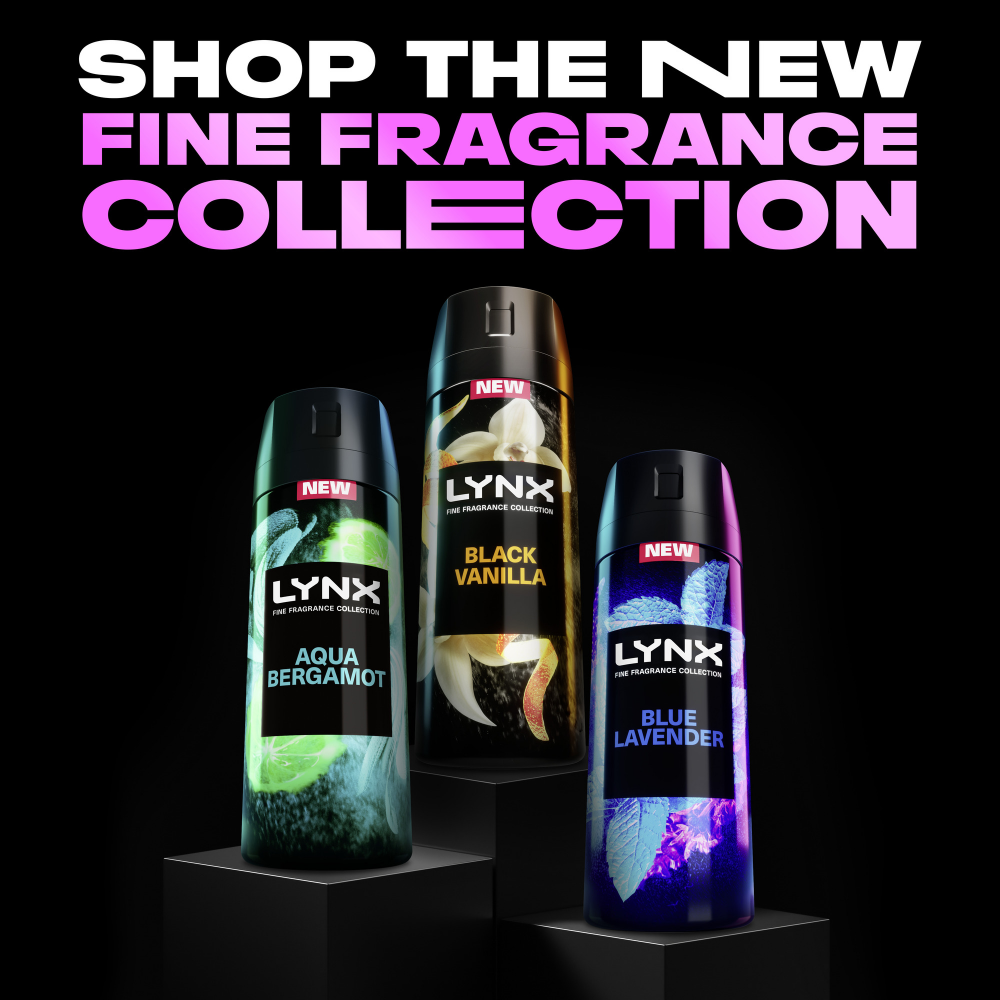 Lynx Fine Fragrance 72h Blue Lavender Mint & Amber Premium Deodorant Body Spray 35ml