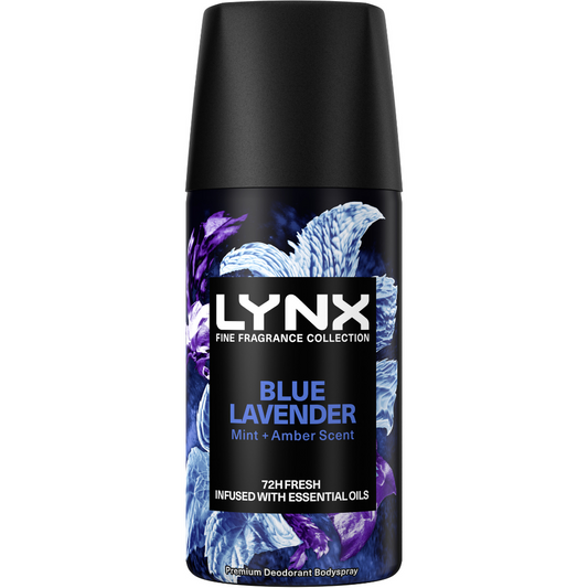 Lynx Fine Fragrance 72h Blue Lavender Mint & Amber Premium Deodorant Body Spray 35ml