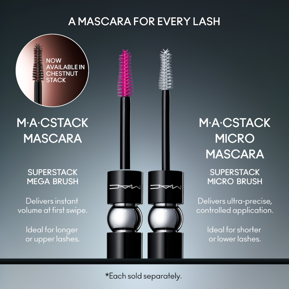 MAC MACStack Mega Brush Mascara Chestnut Stack 12ml